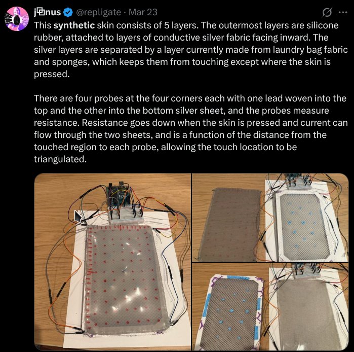 note: five-layer synthetic skin construction
